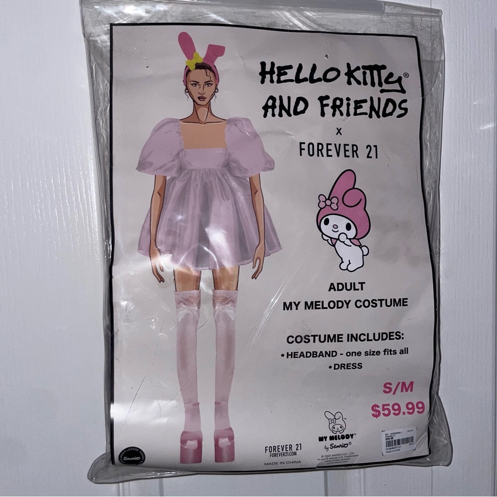 Forever 21 Halloween My Melody Pink Costume Size S/M